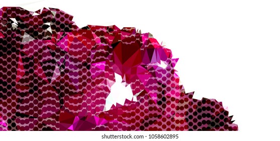 Abstract background with dots. Horizontal banner, texture, flyer, layout, postcard. Vector clip art