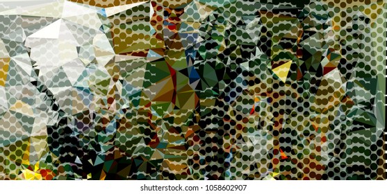 Abstract background with dots. Horizontal banner, texture, flyer, layout, postcard. Vector clip art