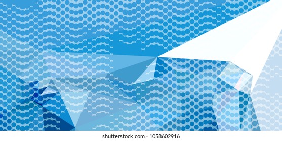 Abstract background with dots. Horizontal banner, texture, flyer, layout, postcard. Vector clip art