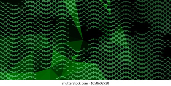 Abstract background with dots. Horizontal banner, texture, flyer, layout, postcard. Vector clip art