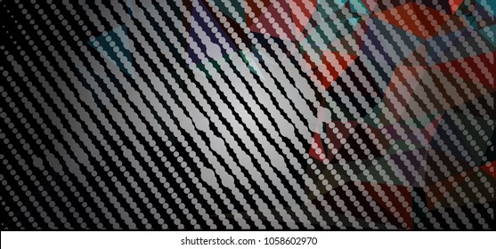 Abstract background with dots. Horizontal banner, texture, flyer, layout, postcard. Vector clip art