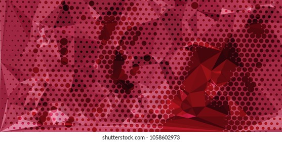 Abstract background with dots. Horizontal banner, texture, flyer, layout, postcard. Vector clip art