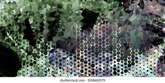 Abstract background with dots. Horizontal banner, texture, flyer, layout, postcard. Vector clip art