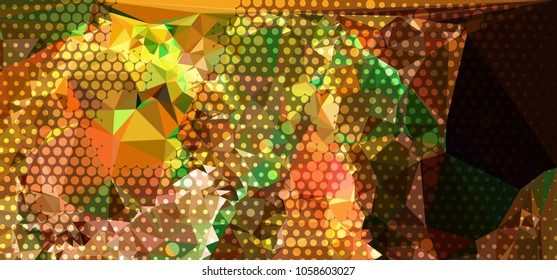 Abstract background with dots. Horizontal banner, texture, flyer, layout, postcard. Vector clip art