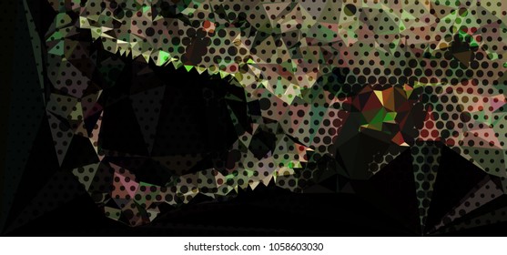 Abstract background with dots. Horizontal banner, texture, flyer, layout, postcard. Vector clip art
