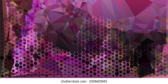 Abstract background with dots. Horizontal banner, texture, flyer, layout, postcard. Vector clip art