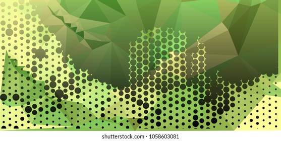 Abstract background with dots. Horizontal banner, texture, flyer, layout, postcard. Vector clip art