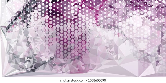 Abstract background with dots. Horizontal banner, texture, flyer, layout, postcard. Vector clip art