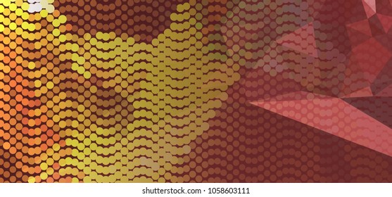 Abstract background with dots. Horizontal banner, texture, flyer, layout, postcard. Vector clip art