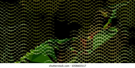Abstract background with dots. Horizontal banner, texture, flyer, layout, postcard. Vector clip art