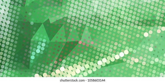 Abstract background with dots. Horizontal banner, texture, flyer, layout, postcard. Vector clip art