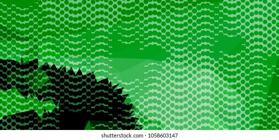 Abstract background with dots. Horizontal banner, texture, flyer, layout, postcard. Vector clip art