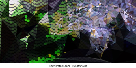 Abstract background with dots. Horizontal banner, texture, flyer, layout, postcard. Vector clip art