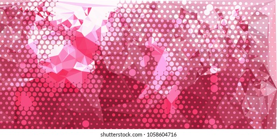 Abstract background with dots. Horizontal banner, texture, flyer, layout, postcard. Vector clip art