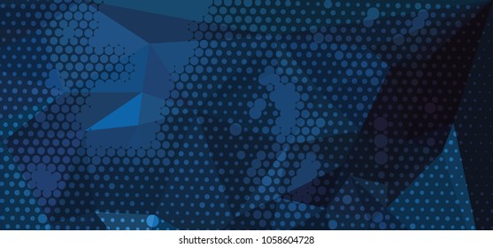 Abstract background with dots. Horizontal banner, texture, flyer, layout, postcard. Vector clip art
