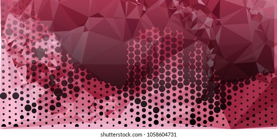 Abstract background with dots. Horizontal banner, texture, flyer, layout, postcard. Vector clip art
