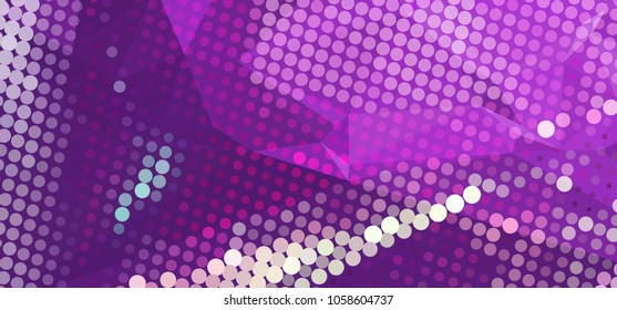 Abstract background with dots. Horizontal banner, texture, flyer, layout, postcard. Vector clip art