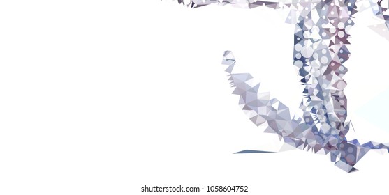Abstract background with dots. Horizontal banner, texture, flyer, layout, postcard. Vector clip art