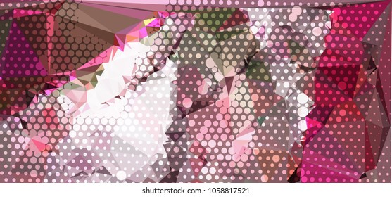 Abstract background with dots. Horizontal banner, texture, flyer, layout, postcard. Vector clip art