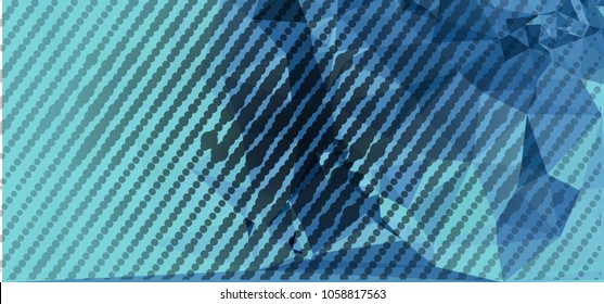 Abstract background with dots. Horizontal banner, texture, flyer, layout, postcard. Vector clip art