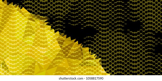 Abstract background with dots. Horizontal banner, texture, flyer, layout, postcard. Vector clip art