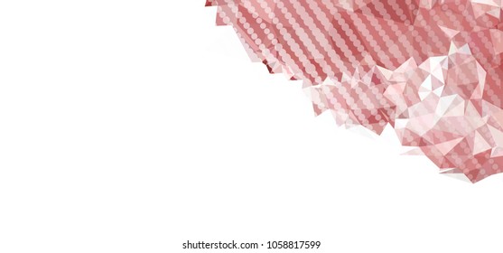Abstract background with dots. Horizontal banner, texture, flyer, layout, postcard. Vector clip art
