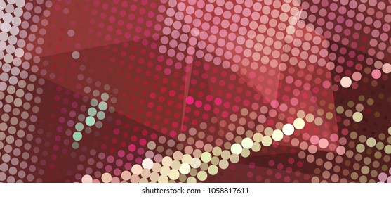 Abstract background with dots. Horizontal banner, texture, flyer, layout, postcard. Vector clip art
