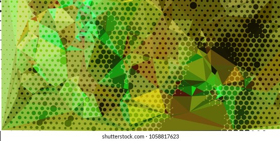 Abstract background with dots. Horizontal banner, texture, flyer, layout, postcard. Vector clip art