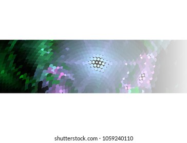 Abstract background with dots. Horizontal banner, texture, flyer, layout, postcard. Vector clip art