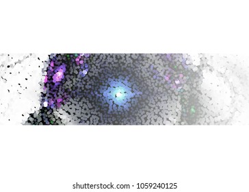 Abstract background with dots. Horizontal banner, texture, flyer, layout, postcard. Vector clip art