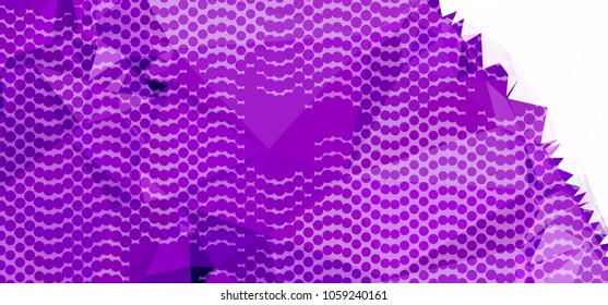 Abstract background with dots. Horizontal banner, texture, flyer, layout, postcard. Vector clip art