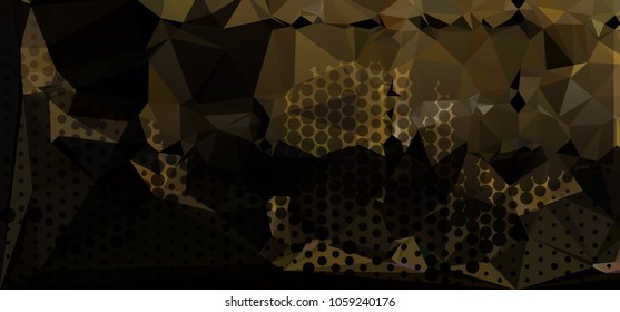 Abstract background with dots. Horizontal banner, texture, flyer, layout, postcard. Vector clip art
