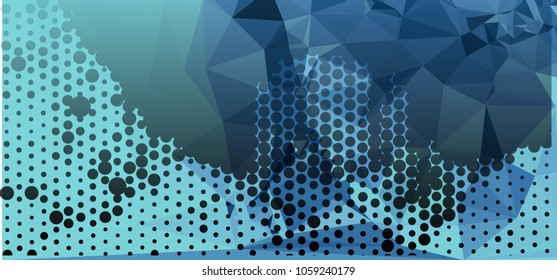 Abstract background with dots. Horizontal banner, texture, flyer, layout, postcard. Vector clip art