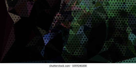 Abstract background with dots. Horizontal banner, texture, flyer, layout, postcard. Vector clip art