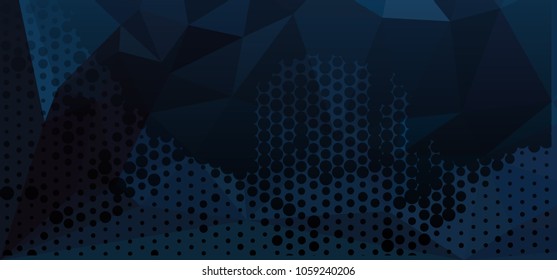 Abstract background with dots. Horizontal banner, texture, flyer, layout, postcard. Vector clip art