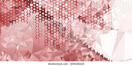 Abstract background with dots. Horizontal banner, texture, flyer, layout, postcard. Vector clip art
