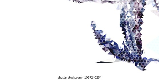 Abstract background with dots. Horizontal banner, texture, flyer, layout, postcard. Vector clip art