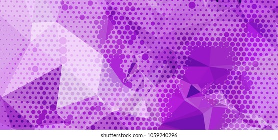 Abstract background with dots. Horizontal banner, texture, flyer, layout, postcard. Vector clip art