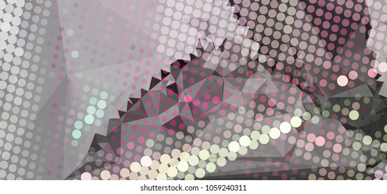 Abstract background with dots. Horizontal banner, texture, flyer, layout, postcard. Vector clip art