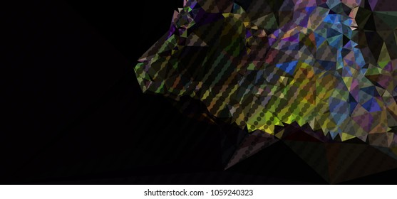Abstract background with dots. Horizontal banner, texture, flyer, layout, postcard. Vector clip art