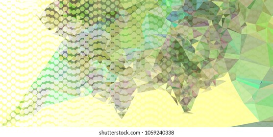 Abstract background with dots. Horizontal banner, texture, flyer, layout, postcard. Vector clip art