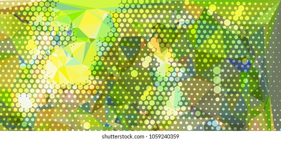 Abstract background with dots. Horizontal banner, texture, flyer, layout, postcard. Vector clip art