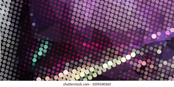 Abstract background with dots. Horizontal banner, texture, flyer, layout, postcard. Vector clip art