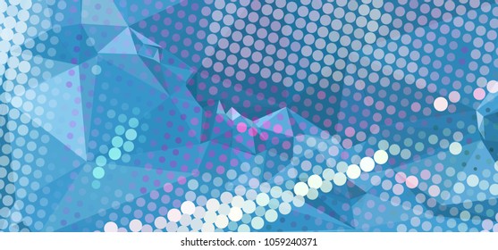 Abstract background with dots. Horizontal banner, texture, flyer, layout, postcard. Vector clip art