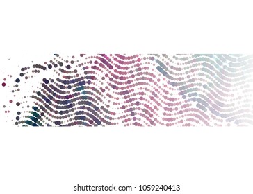 Abstract background with dots. Horizontal banner, texture, flyer, layout, postcard. Vector clip art