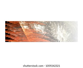 Abstract background with dots. Horizontal banner, texture, flyer, layout, postcard. Vector clip art