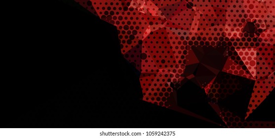 Abstract background with dots. Horizontal banner, texture, flyer, layout, postcard. Vector clip art