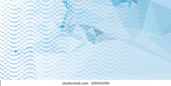 Abstract background with dots. Horizontal banner, texture, flyer, layout, postcard. Vector clip art