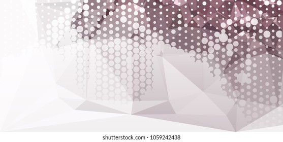 Abstract background with dots. Horizontal banner, texture, flyer, layout, postcard. Vector clip art