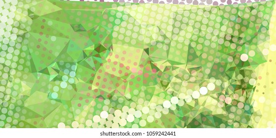 Abstract background with dots. Horizontal banner, texture, flyer, layout, postcard. Vector clip art